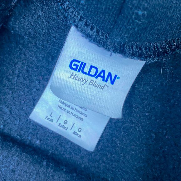 Boy's Black Hoodie | Floss Like A Boss Trendy Kid's Hooded Sweatshirt | Gildan L - Picture 7 of 7